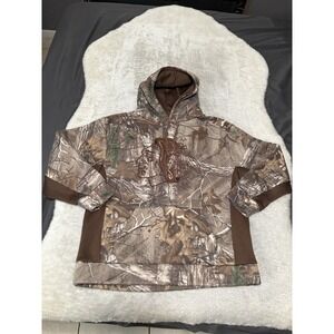 NHL Chicago Blackhawks Old Time Hockey‎ Realtree Camo HOODIE Hooded Sweatshirt M